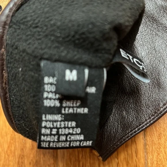 NWOB Calf hair and leather gloves, M - Picture 5 of 5